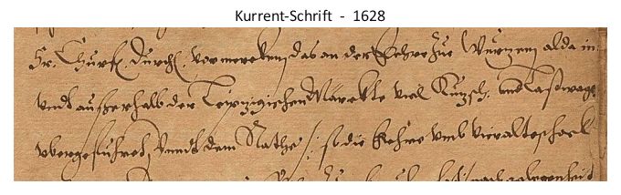 Kurrent-Schrift - 1628